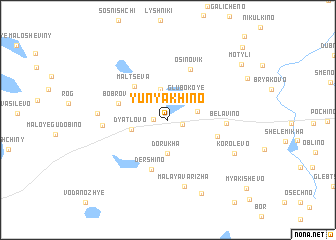 map of Yunyakhino