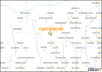 map of Yunyonayiri