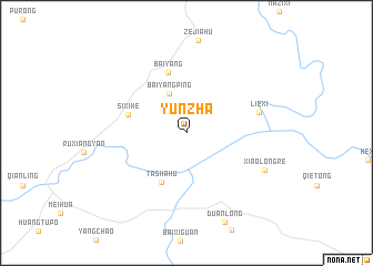 map of Yunzha