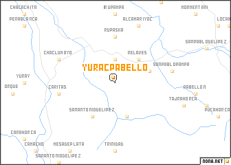 map of Yuracpabello