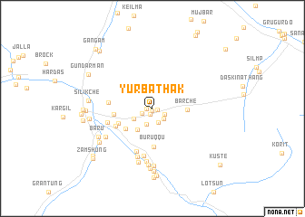 map of Yūrbāthāk