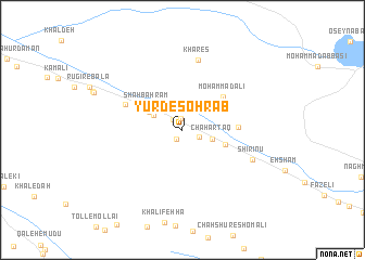 map of Yūrd-e Sohrāb