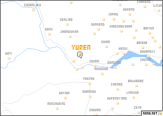 map of Yuren