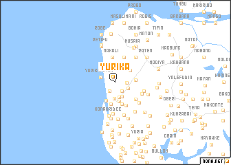 map of Yurika