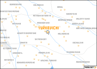 map of (( Yurkevichi ))