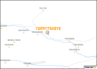 map of Yurmytskoye