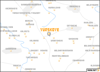 map of Yurskoye