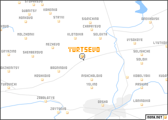 map of Yurtsevo