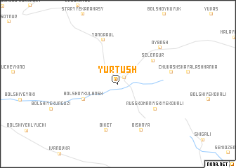 map of Yurtush