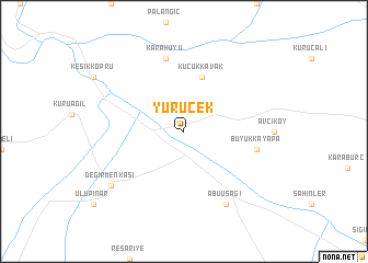 map of Yürücek