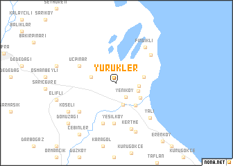 map of Yürükler