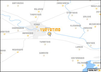 map of Yuryatino