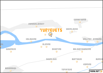 map of Yur\