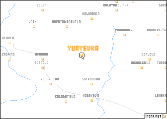 map of Yur\