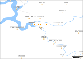 map of Yuryuzan\
