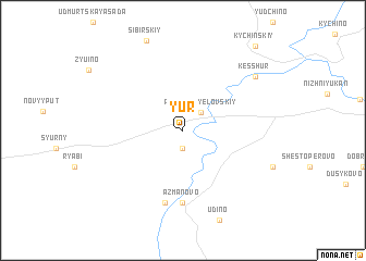 map of Yur