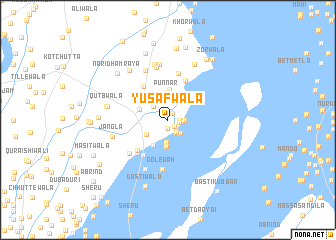 map of Yūsafwāla