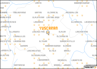 map of Yuscarán