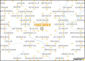 map of Yuscarán