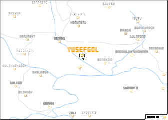 map of Yūsef Gol