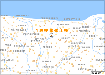 map of Yūsef Maḩalleh