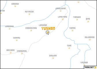 map of Yushan