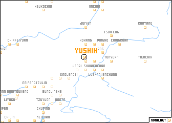 map of Yu-shih