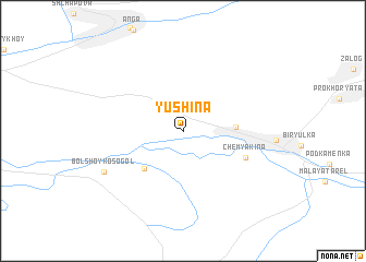 map of Yushina