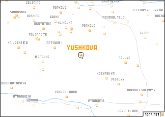 map of Yushkova