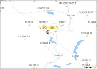 map of Yushkovo