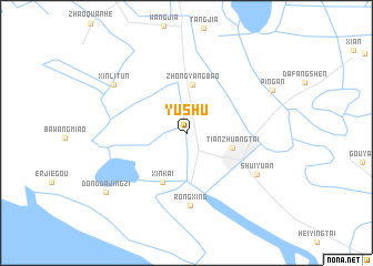 map of Yushu