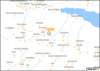 map of Yūsh