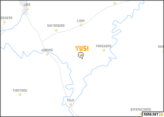 map of Yusi