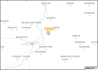 map of Yuski