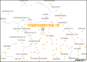 map of Yūsof Khānī-ye ‘Olyā