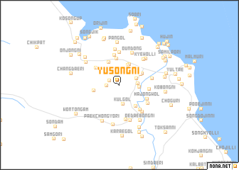 map of Yusŏng-ni