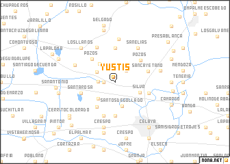 map of Yustis