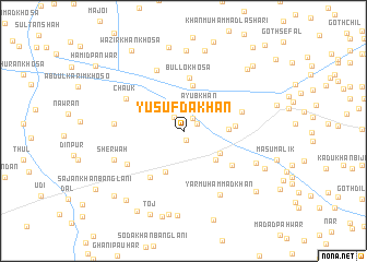 map of Yūsuf Dakhan