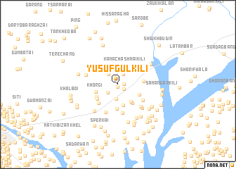 map of Yūsuf Gul Kili