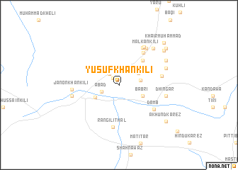 map of Yūsuf Khān Kili