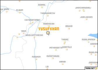 map of Yūsuf Khān