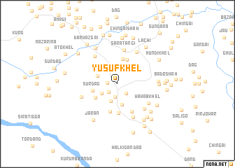 map of Yūsuf Khel