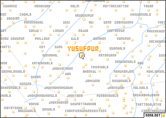 map of Yūsufpur