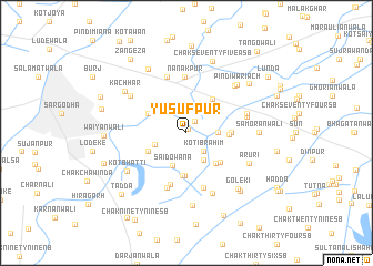 map of Yūsufpur
