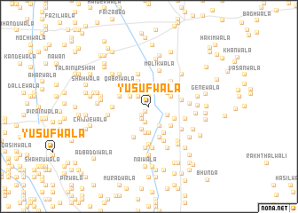 map of Yūsufwāla