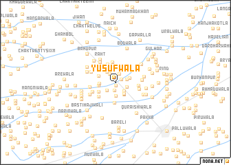 map of Yūsufwāla