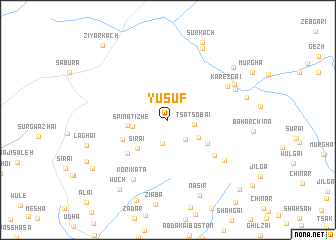 map of Yūsuf