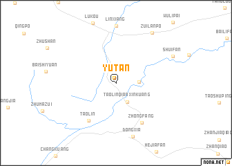 map of Yutan
