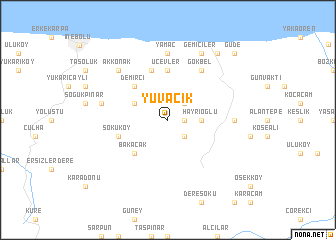 map of Yuvacık