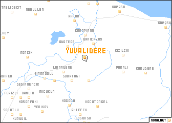 map of Yuvalıdere